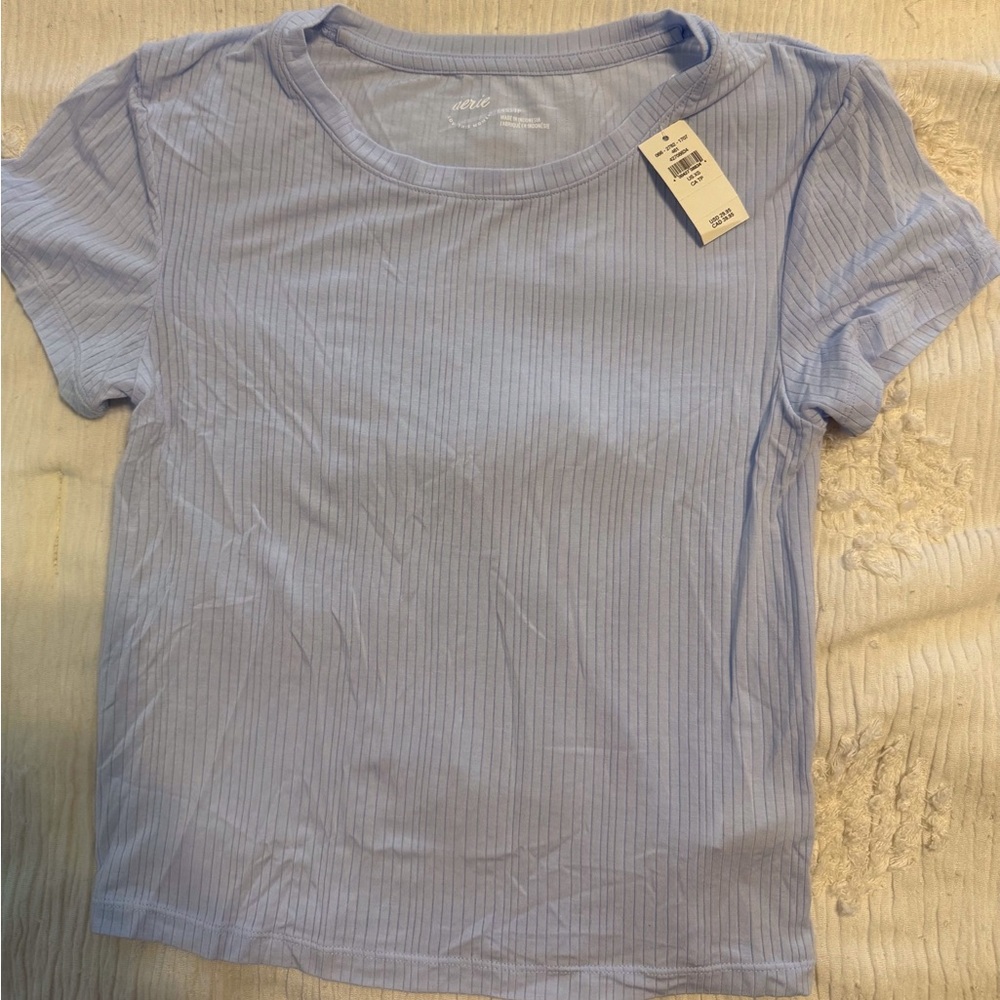 Aerie Superchill Modal Rib Baby T-Shirt - Picture 2 of 4
